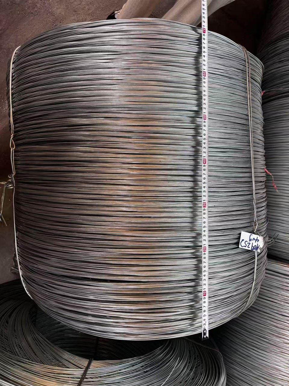 2.52mm 55# 45# Q195 Steel Galvanized Loop Tie Wire Coil 40g/sqm Iron Bending Binding Welding Rolling Baling Functions Black Wire