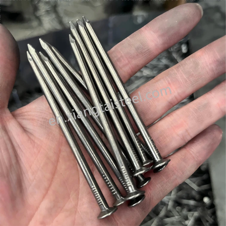 4 Inch Construction Common Nails Steel Galvanized Wood Smooth Barbed Fluted Ring Spiral Shank Types Brad Cap Head Styles Carton