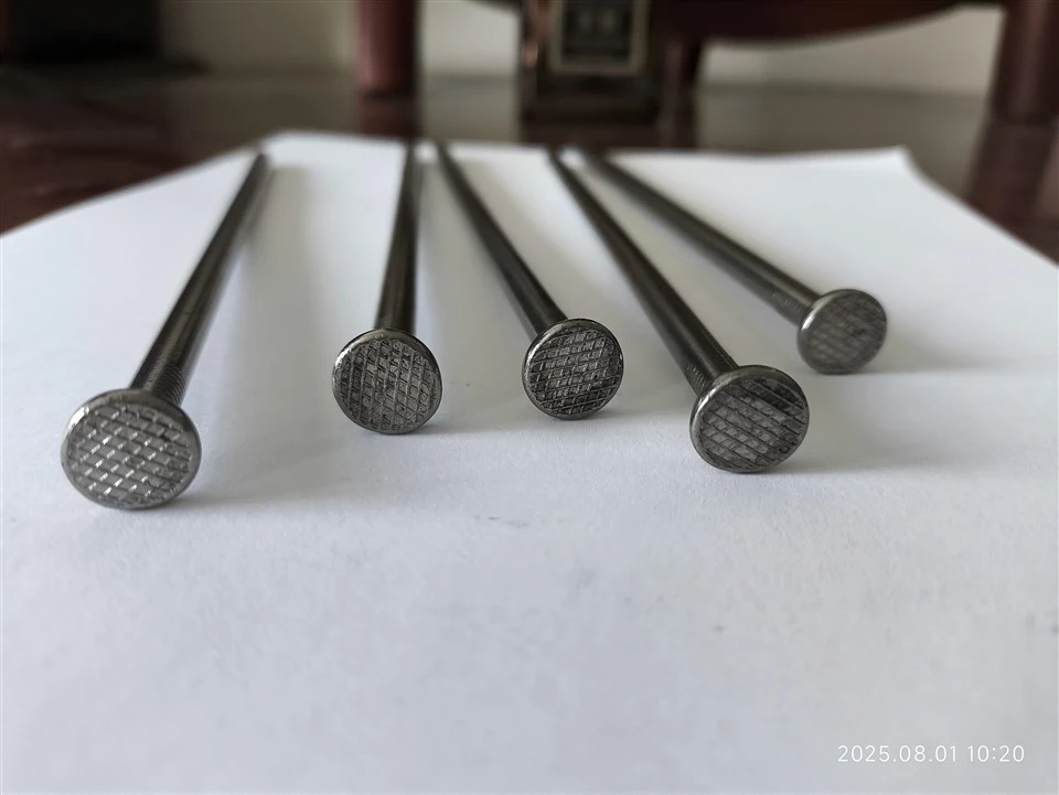 8 Inch Common Galvanized Steel Masonry Nails Smooth Shank Fluted Ring Spiral Barbed Diamond Point Pack Carton