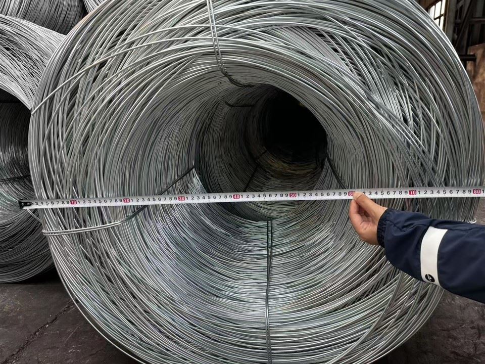 BWG10 Q195 Q235 45# 55# Carbon Steel Nail Wire Hot-Dip Galvanized Zinc-Coated Iron Wire Loop Tie Baling Cutting Binding Bending