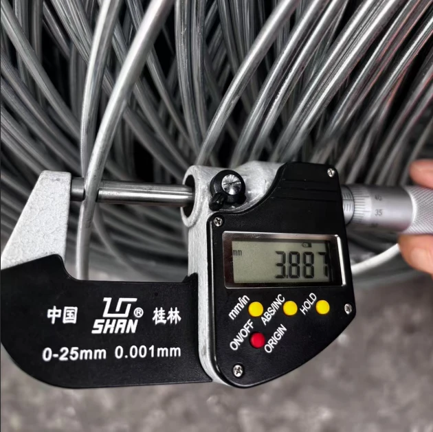 Hot Dipped Zinc Galvanized Steel Wire 3.88mm 40g/sqm Galvanized Iron Wire From China